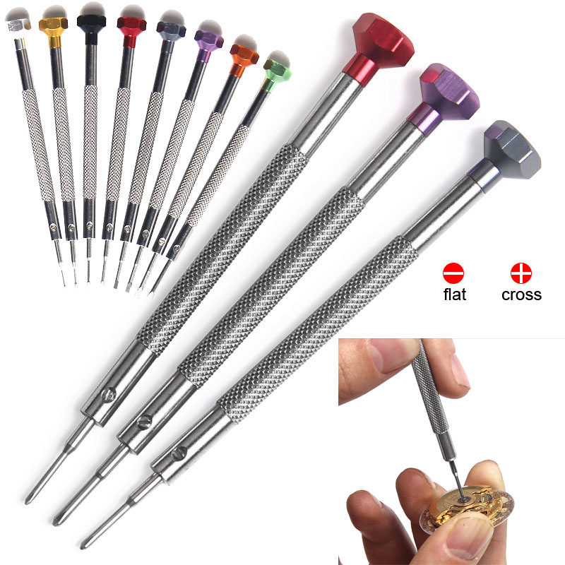 Watchmaker Screwdriver - 0.6-2.0mm 합금 스테인레스 스틸 스크루 드라이버,