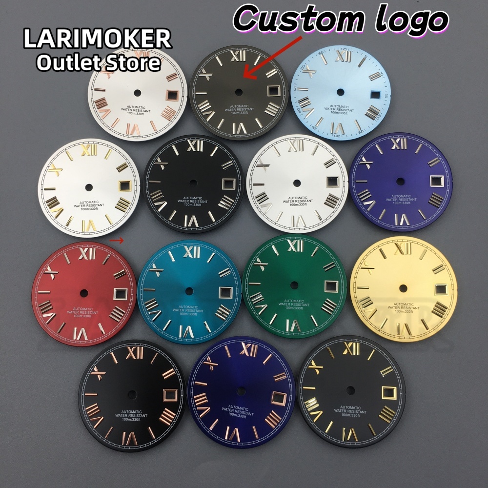 Luminous Dial Face - LARIMOKER 시계 다이얼 29MM 로마 숫자