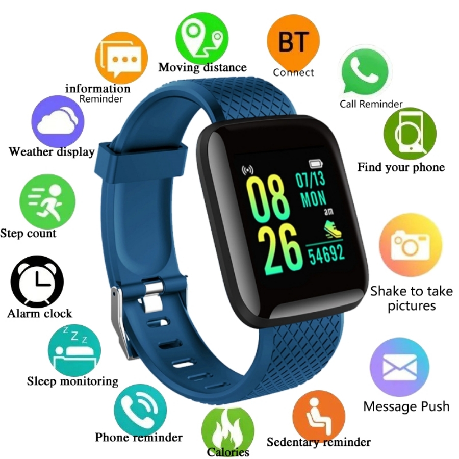 Watch Smart Y68 - 스포츠 Smartwatch 피트니스 팔찌 음악 제어