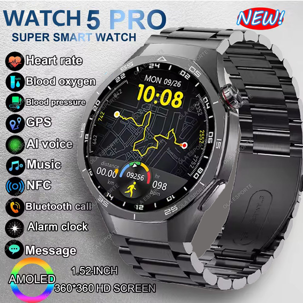 Smartwatch Watches For Women With Gps - 뉴 워치 5 프로 스마트워치 1.53인치