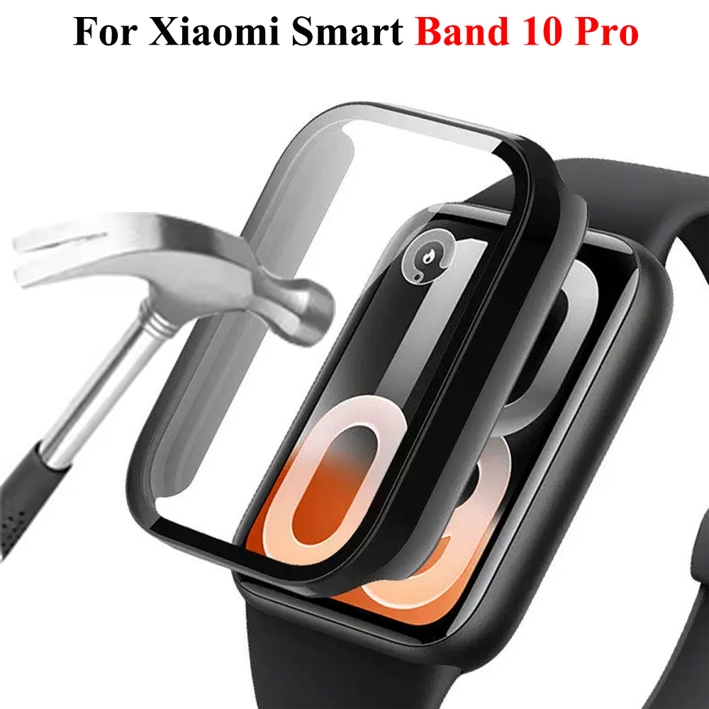 Smartwatch Watches Xiaomi - 샤오미 미밴드 10 프로 스마트워치용 글래스+케이스,