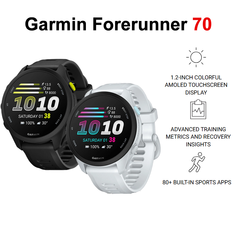 Timex Watches Smartwatch - Garmin Forerunner 70 최대 13일간의 배터리