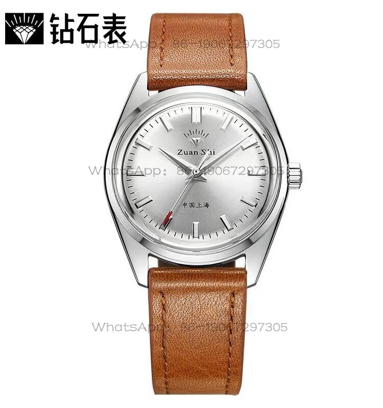Leather Watch Strap - 매직 시티 워치 상하이 다이아몬드 브랜드