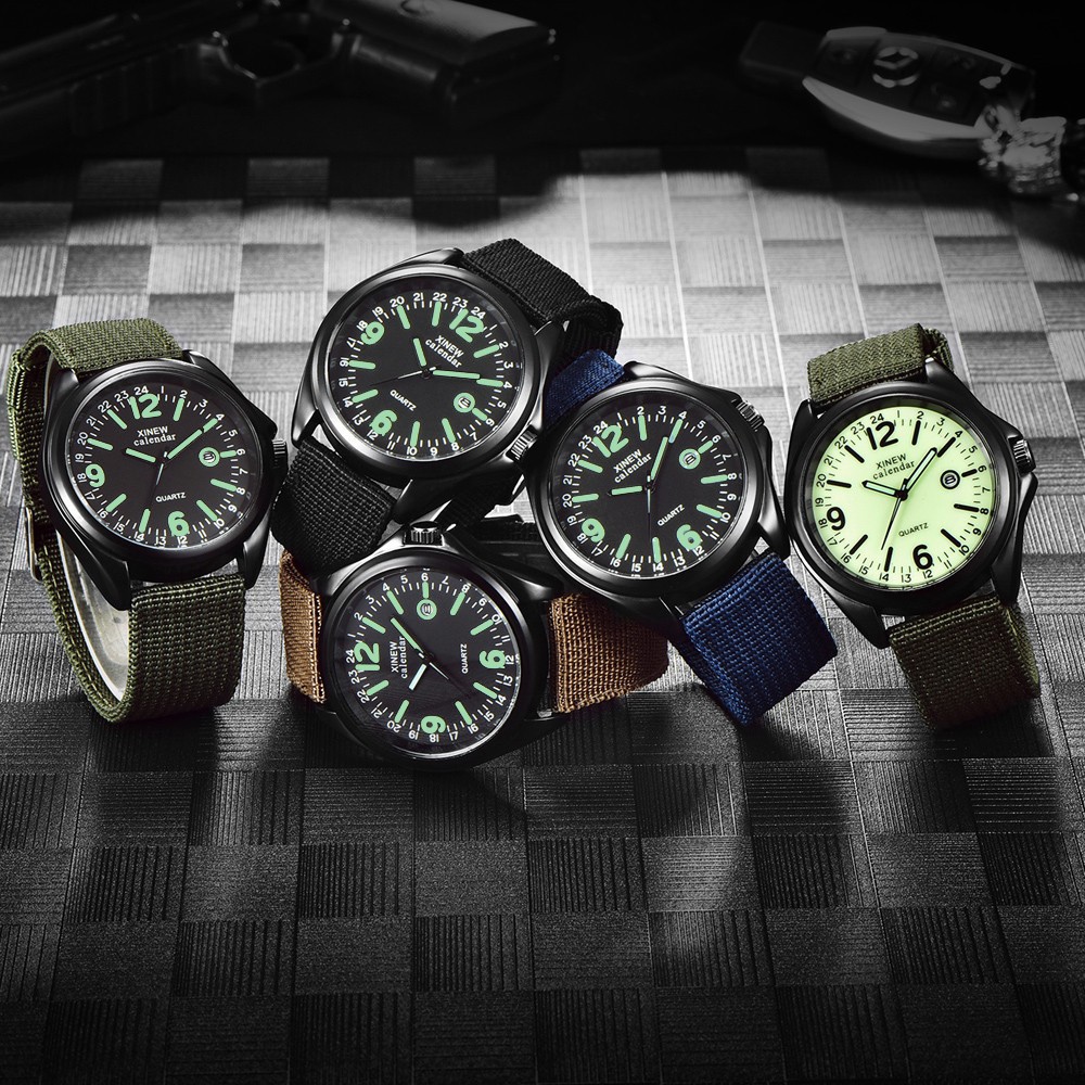 남성용 밀리터리 쿼츠 시계, 블랙 다이얼 날짜, 럭셔리 - Smartwatch Watches For Men 리뷰 및 가격