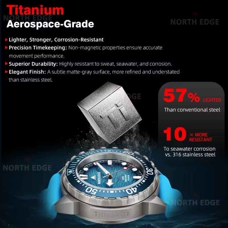 NORTH EDGE 새로운 디자인 ABYSS 태양광 다 - Solar Powered Watch 리뷰 및 가격