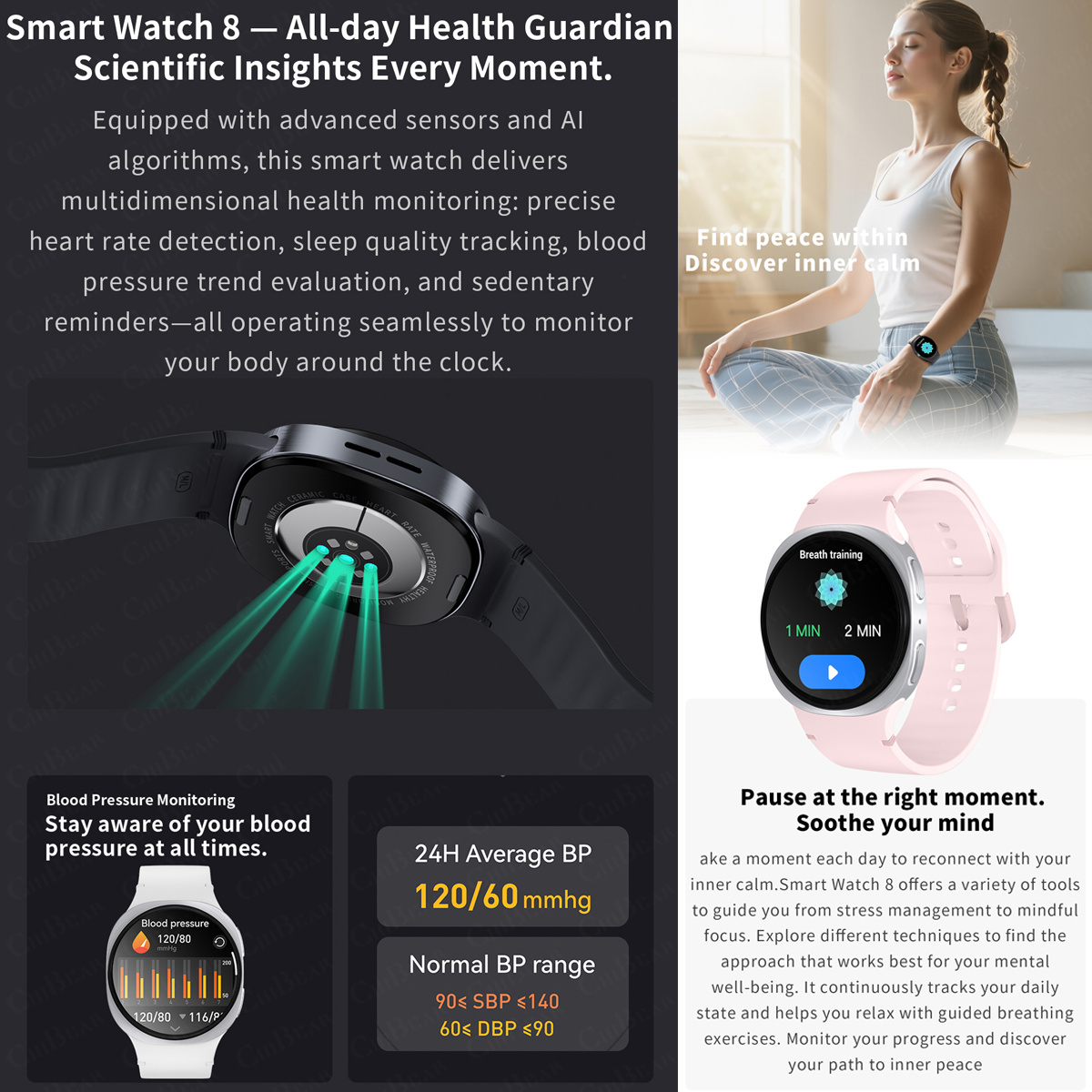 2026년 신형 시계 8 미니 GPS 트랙 스마트워치  - Smartwatch Watches For Women With Gps 리뷰 및 가격