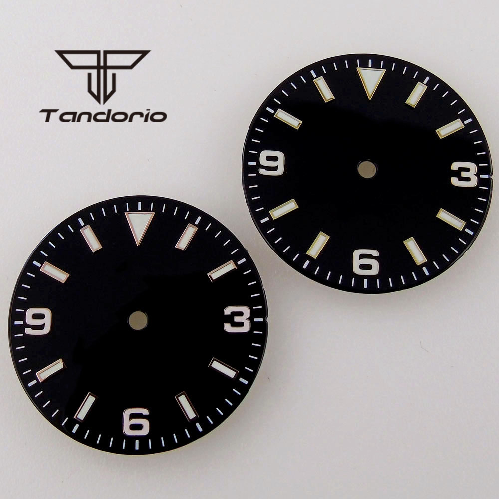 29mm 블랙/블루 시계 다이얼 NH35 NH36 미요 - Luminous Dial Face 리뷰 및 가격