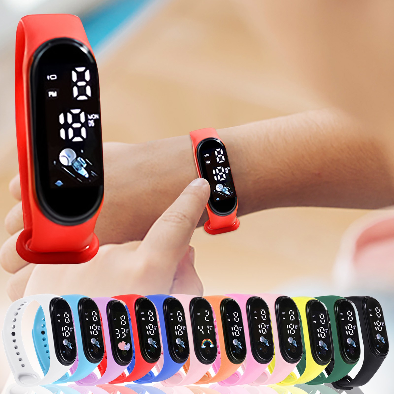 귀여운 어린이용 스마트워치, 패션 아웃도어 방수 스포츠 - Smartwatch Digital Watches For Kids 리뷰 및 가격
