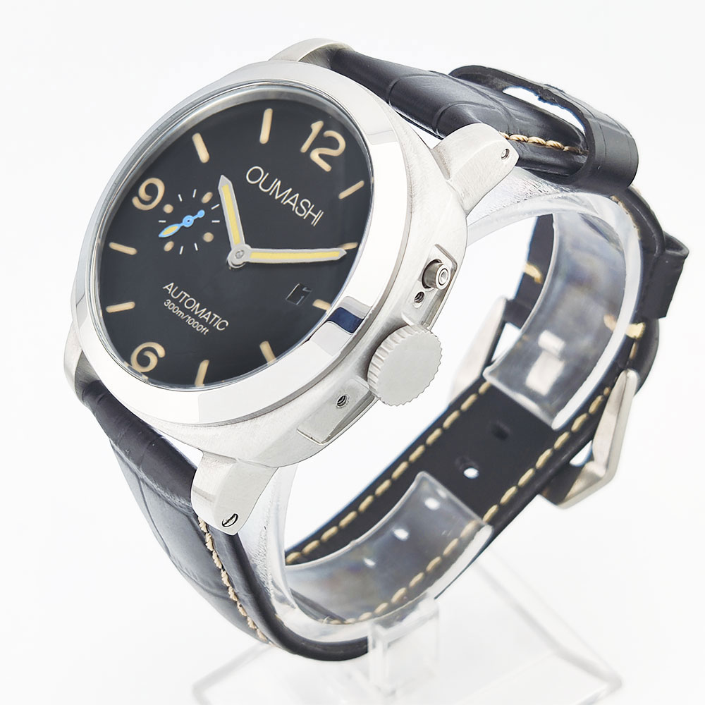 44mm 남성용 시계 Seagull ST2555 무브먼 - Leather Watch Strap 리뷰 및 가격