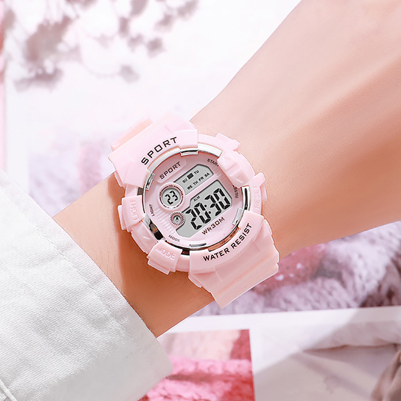 패션 키즈 시계 빛나는 방수 스포츠 디지털 시계 알람  - Smartwatch Watches Kids 리뷰 및 가격