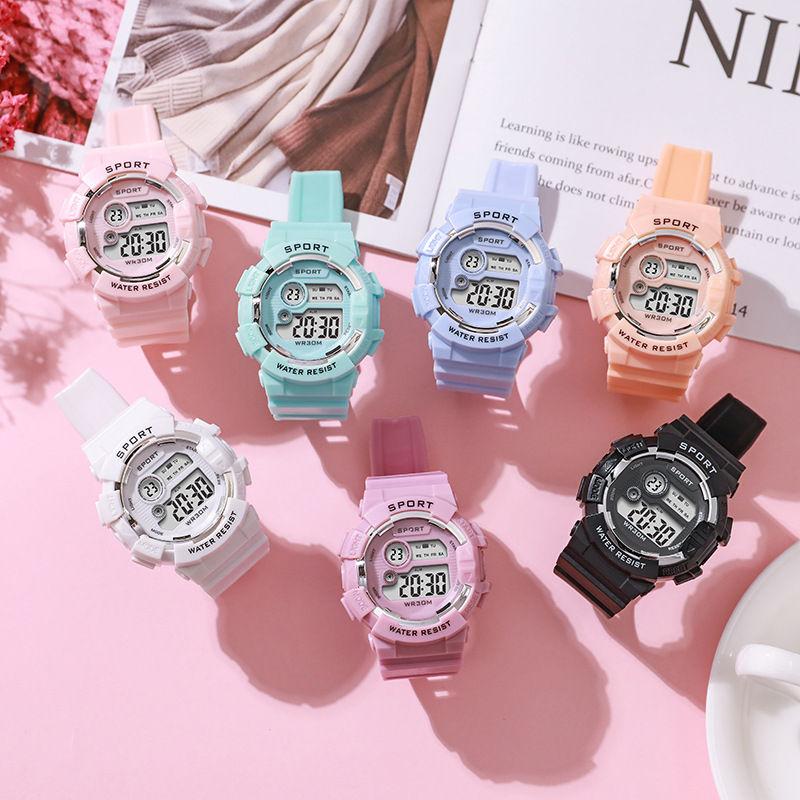 패션 키즈 시계 빛나는 방수 스포츠 디지털 시계 알람  - Smartwatch Watches Kids 리뷰 및 가격