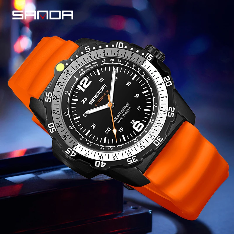 SANDA 새로운 럭셔리 남성용 태양열 시계 창의적인  - Solar Powered Watch 리뷰 및 가격