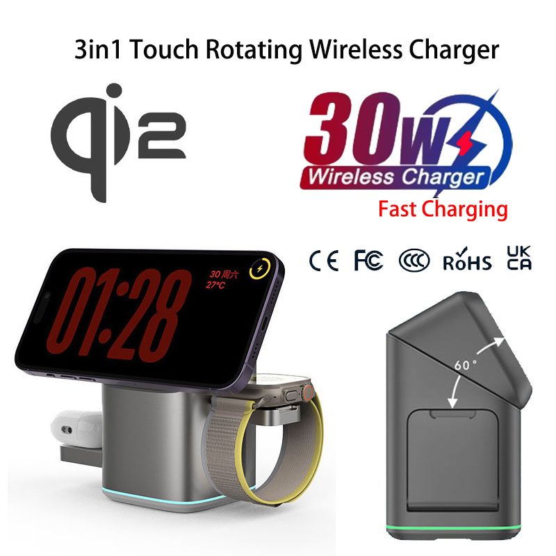 Praiser 25W Qi2 접이식 터치 자동 회전 마 - Smartwatch Watches Xiaomi 리뷰 및 가격