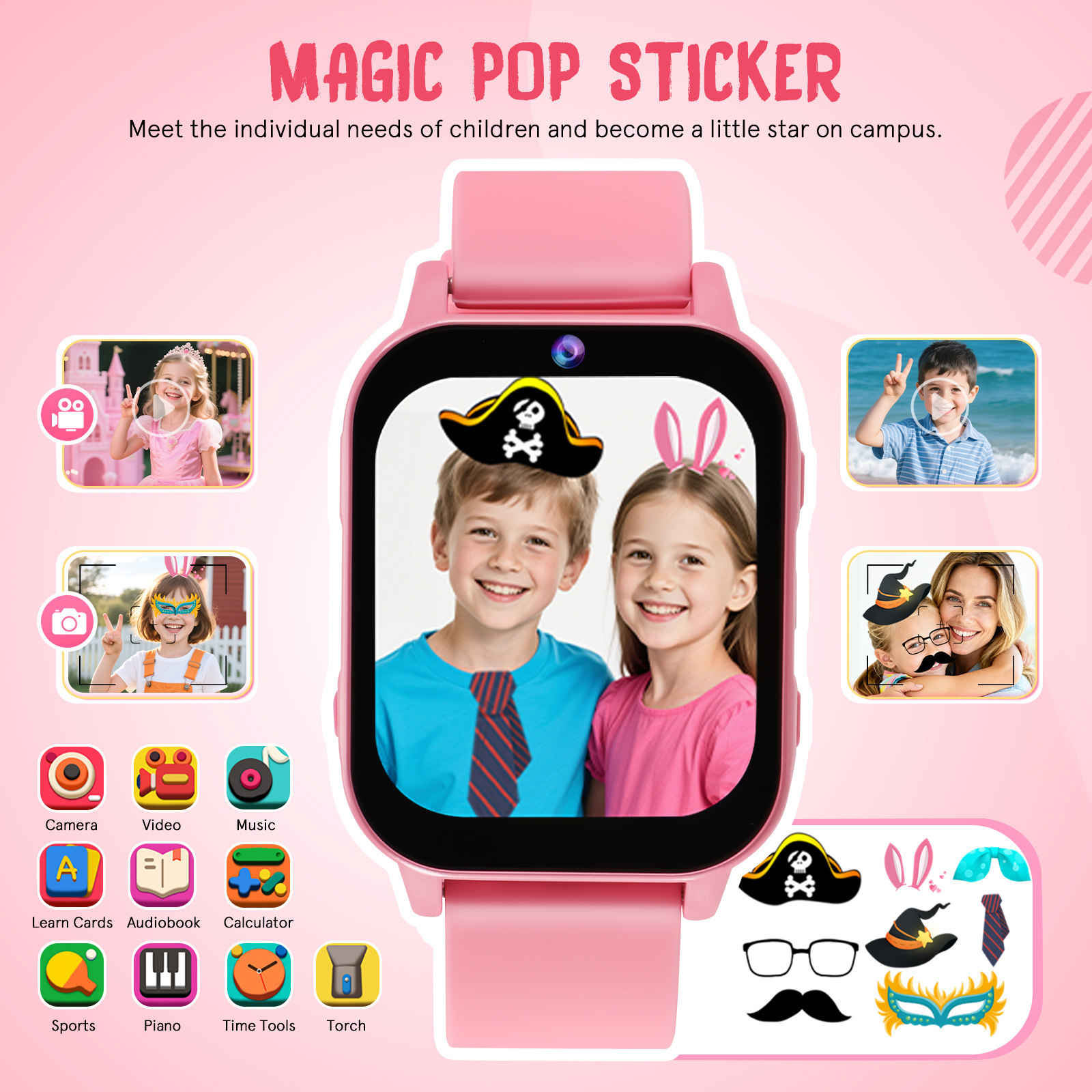 어린이용 디지털 시계 게임 기능 포함 스마트워치 가볍고 - Smartwatch Digital Watches For Kids 리뷰 및 가격