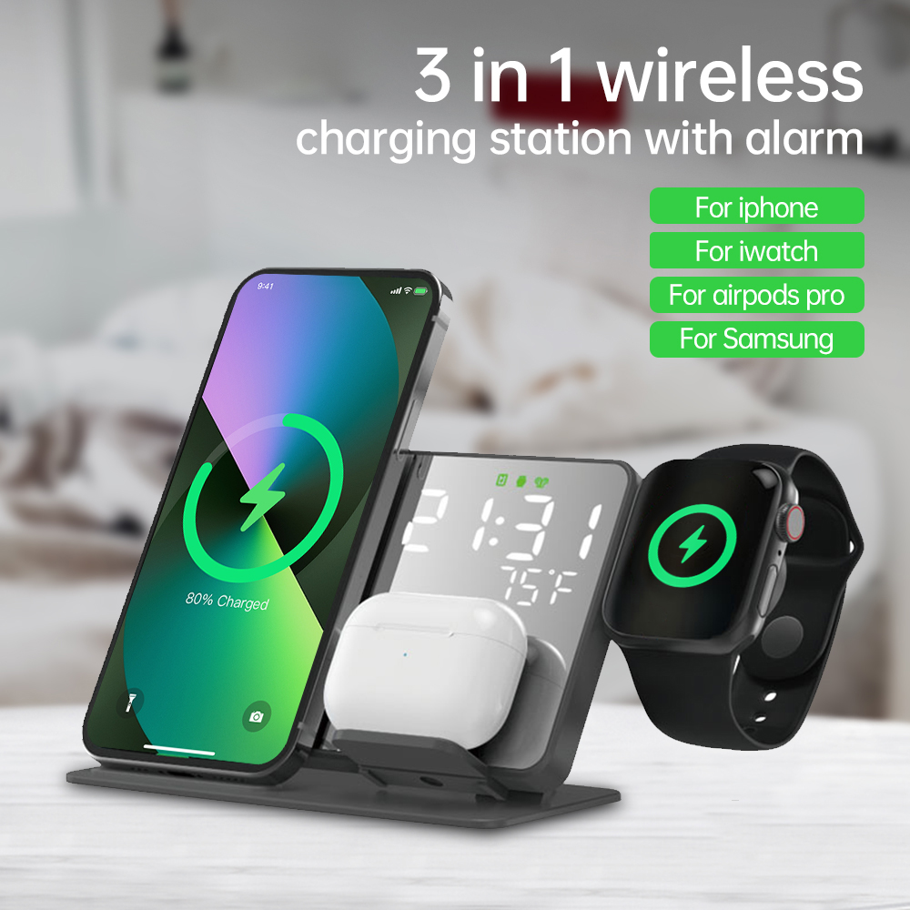 3 인 1 무선 충전기 아이폰 14 13 12 프로 애 - Watch 7 Smartwatch Iphone 리뷰 및 가격