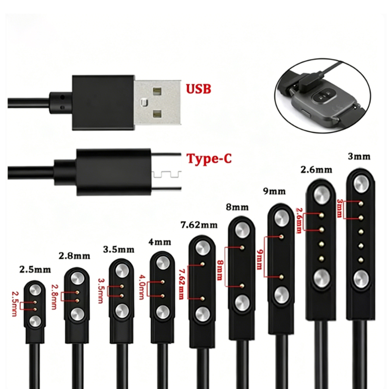 1개입 2핀 4핀 스마트워치용 마그네틱 USB 타입-C - Smartwatch Watches Kids 리뷰 및 가격