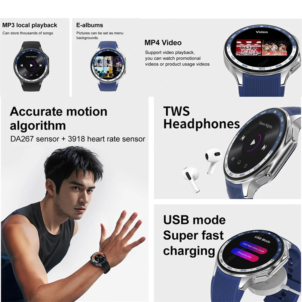 1.43 AMOLED 스마트 시계 3D 서라운드 비전  - Timex Watches Smartwatch 리뷰 및 가격
