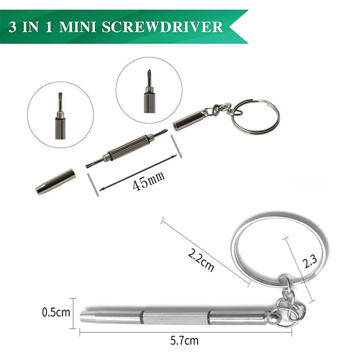 1~20개 미니 핸드 안경 스크루드라이버 3-in-1  - Watchmaker Screwdriver 리뷰 및 가격