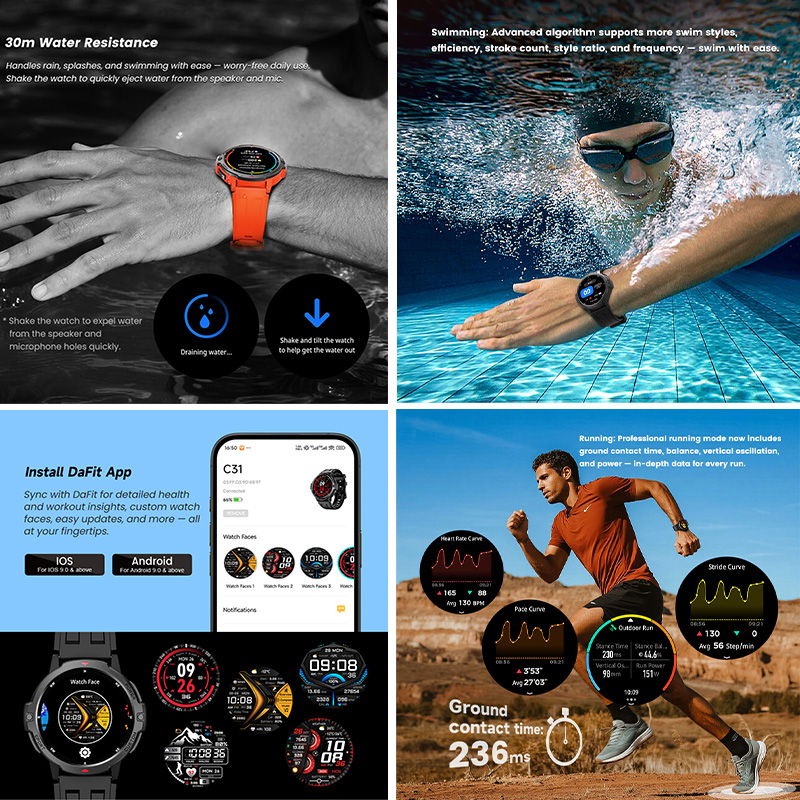 새로운 6축 자이로스코프 군용 GPS 스마트워치 3AT - Timex Watches Smartwatch 리뷰 및 가격