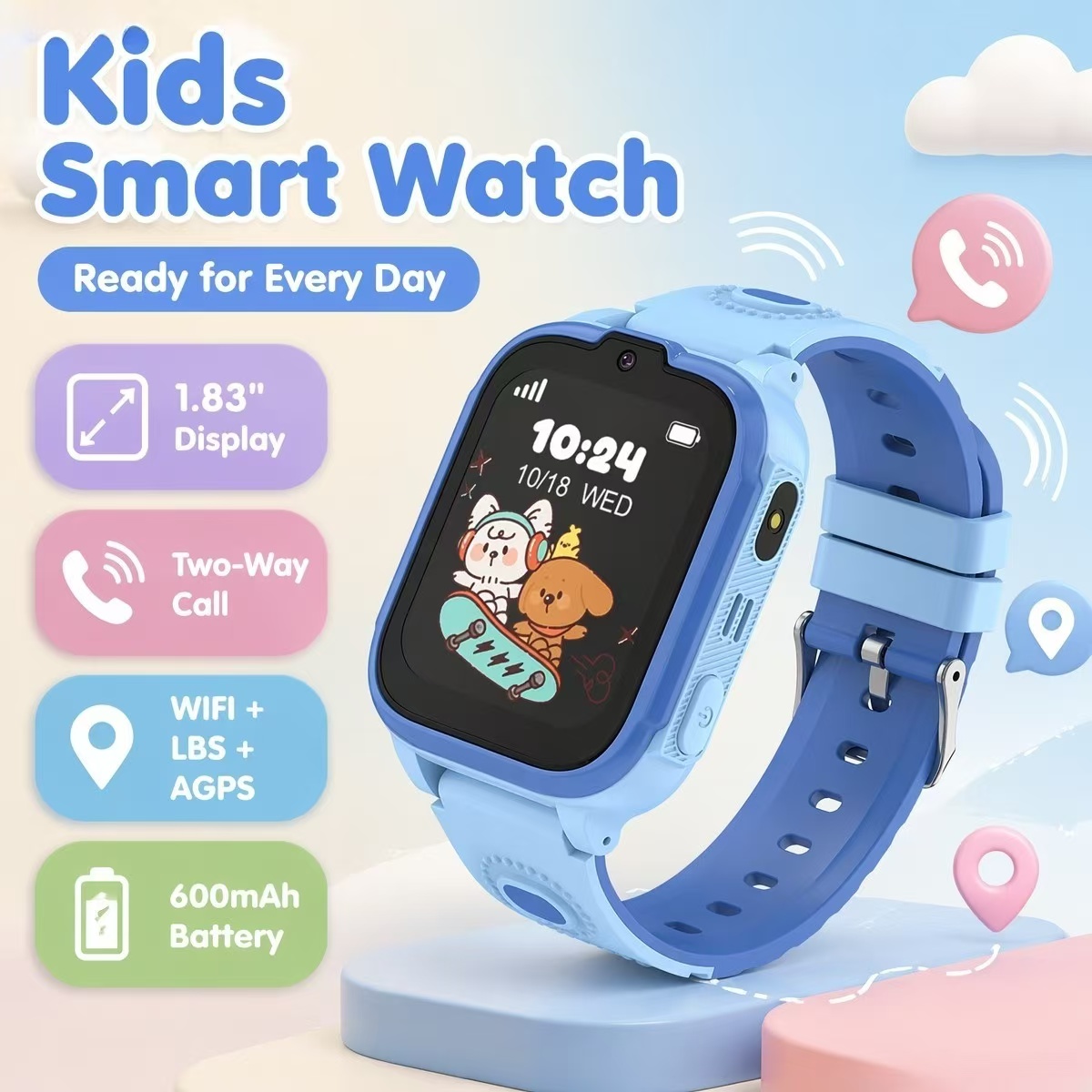 DH28 키즈 스마트워치 1.83인치 240x284 6 - Kids Watches Not Smartwatch 리뷰 및 가격