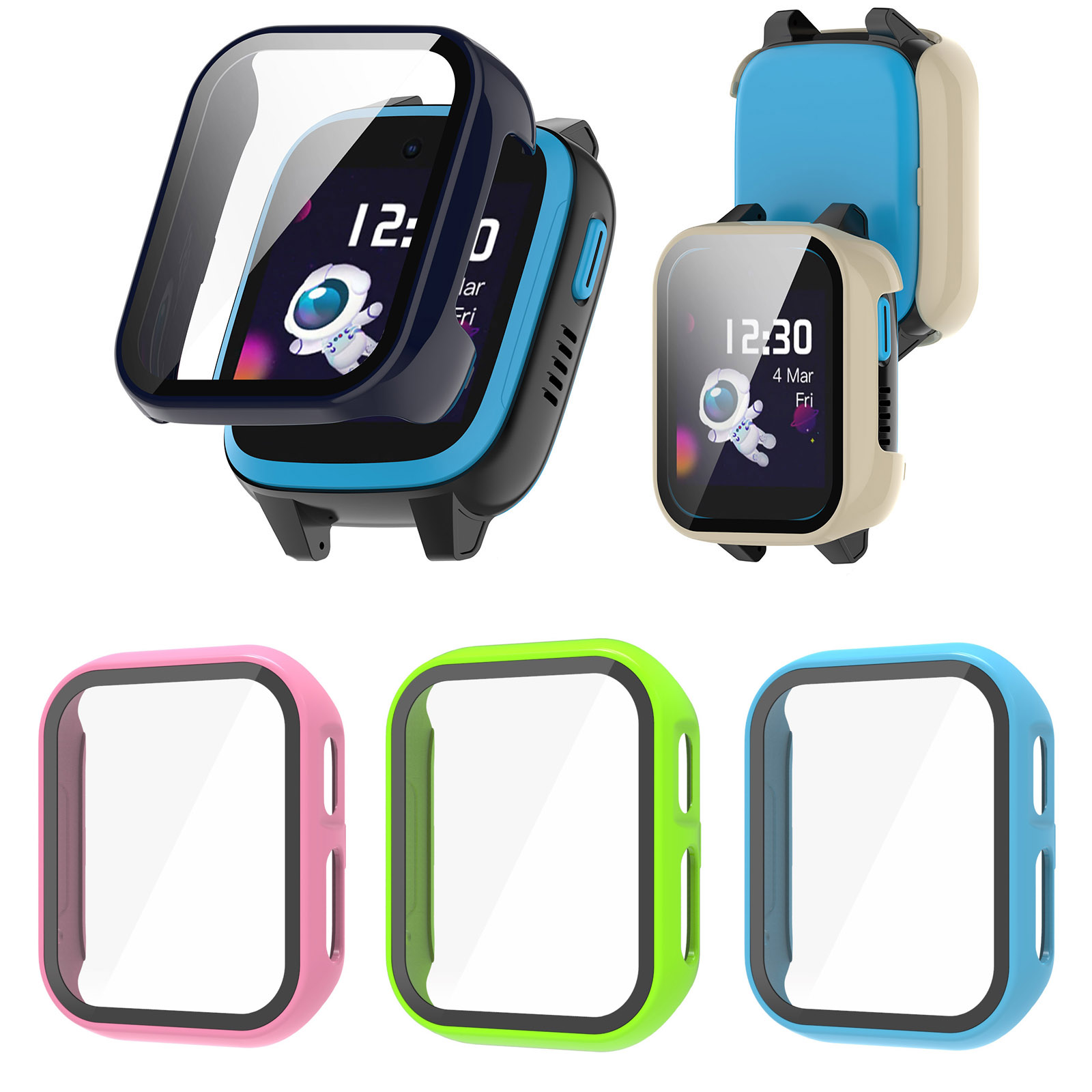 하드 엣지 쉘 유리 스크린 보호대 필름 케이스, Xpl - Smartwatch Watches Kids 리뷰 및 가격
