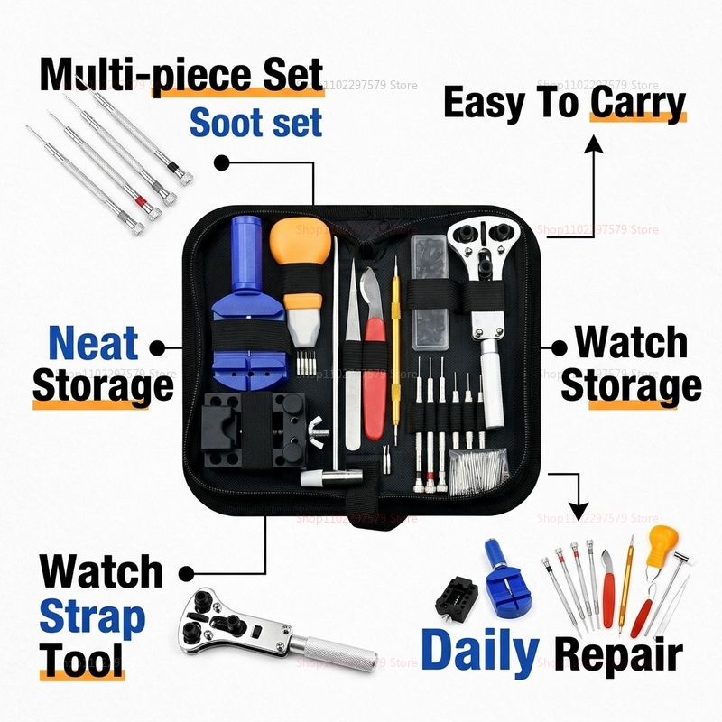 147pcs 시계 수리 도구 키트 시계 제작자 케이스  - Watchmaker Screwdriver 리뷰 및 가격