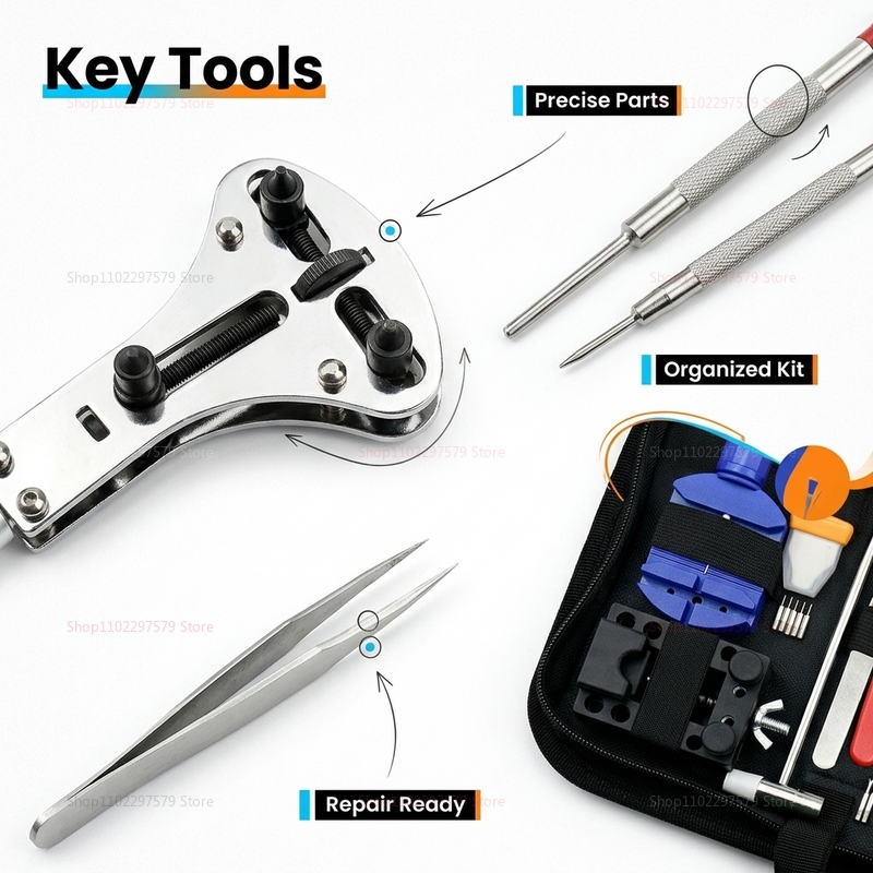 147pcs 시계 수리 도구 키트 시계 제작자 케이스  - Watchmaker Screwdriver 리뷰 및 가격