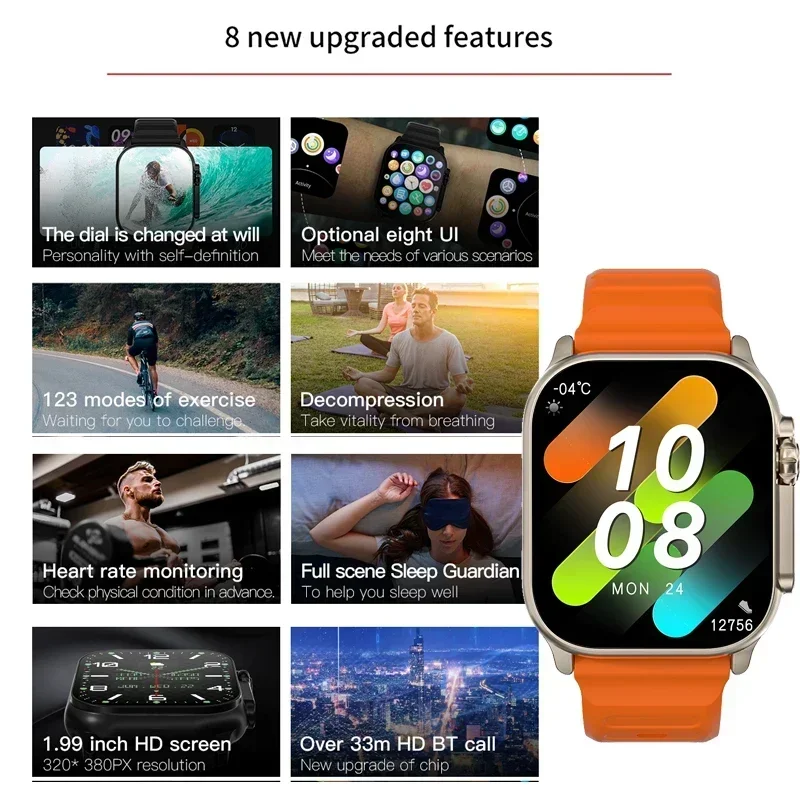 새로운 시리즈 9 워치 PK HK8 PRO MAX 스마 - Smartwatch Watches For Women With Gps 리뷰 및 가격