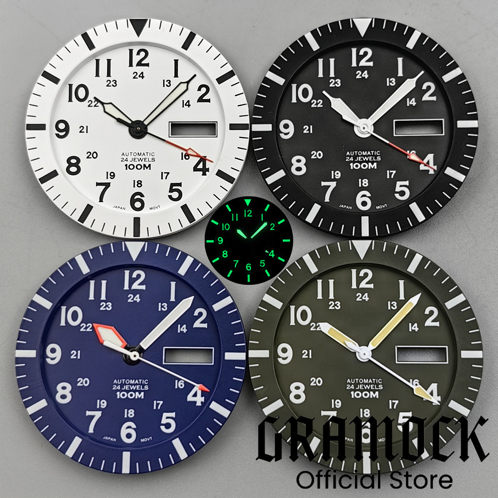 그라모크 빈티지 NH36 페이스 34.3mm 블랙 그린 - Luminous Dial Face 리뷰 및 가격