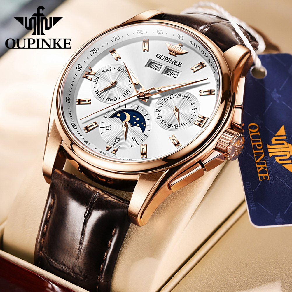 OUPINKE 남성용 시계 캐주얼 트렌드 가죽 스트랩  - Leather Watch Strap 리뷰 및 가격