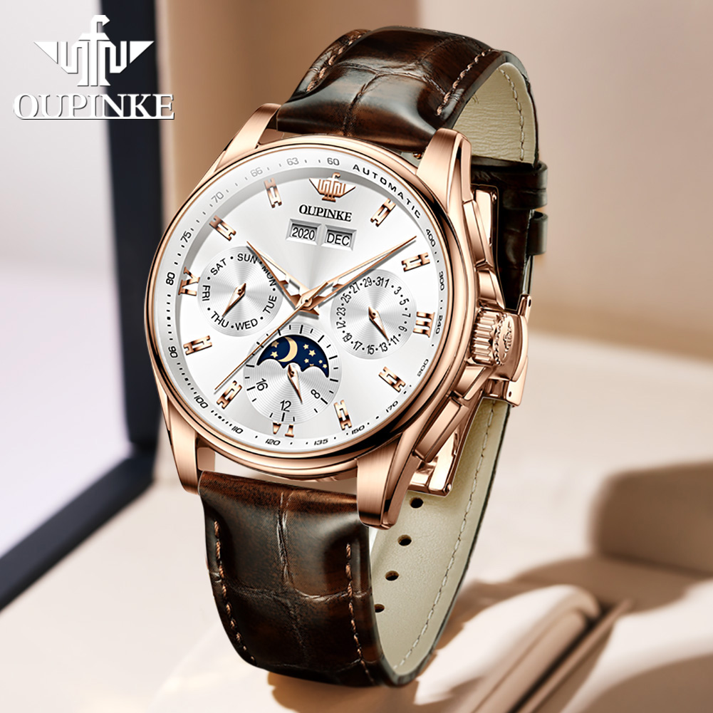 OUPINKE 남성용 시계 캐주얼 트렌드 가죽 스트랩  - Leather Watch Strap 리뷰 및 가격