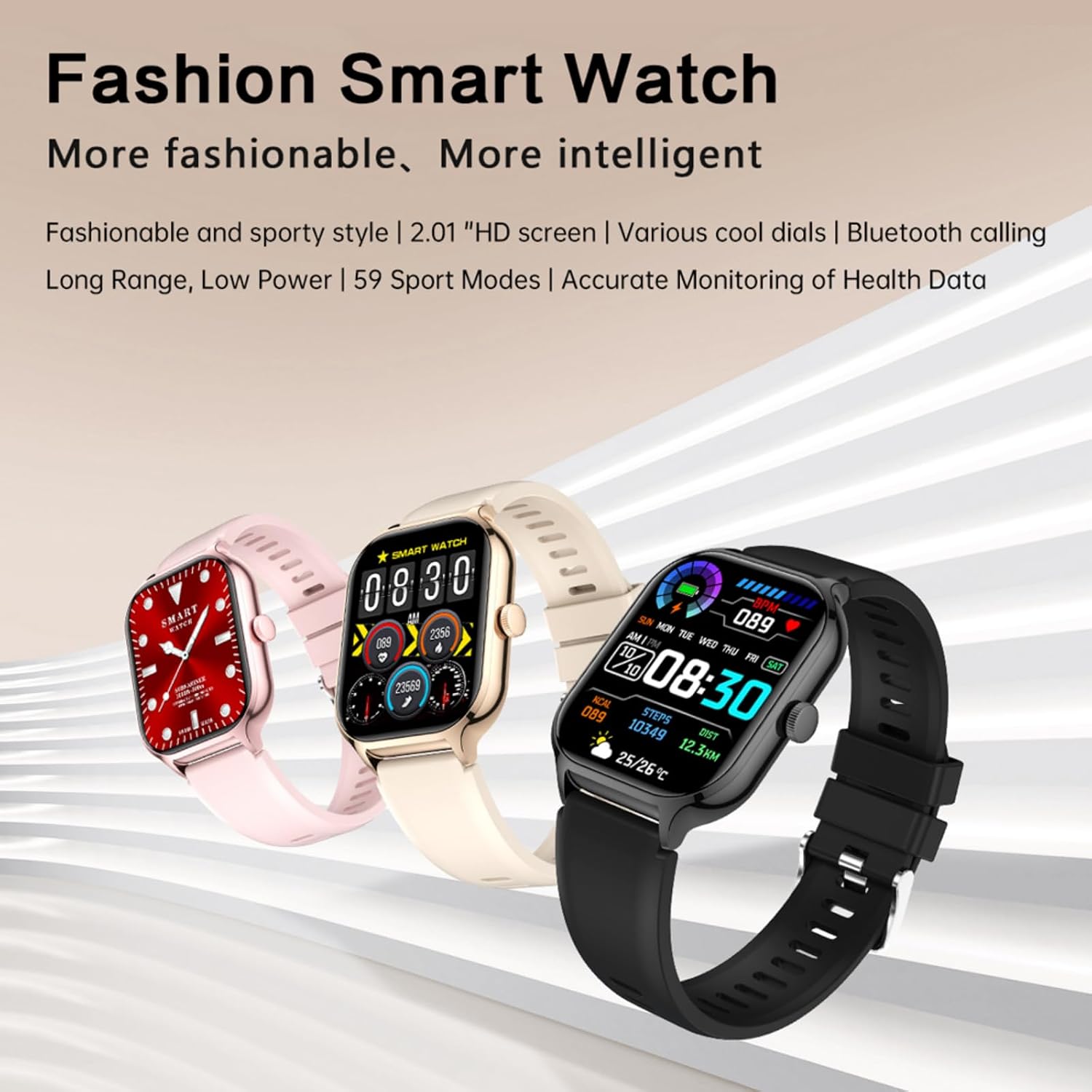 HD 터치스크린, 무선 통화, 알람, 멀티 스포츠 모드 - Watch 7 Smartwatch Iphone 리뷰 및 가격